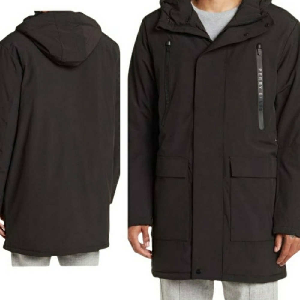 Perry Ellis Performance Jacket Mens Black Large nwt